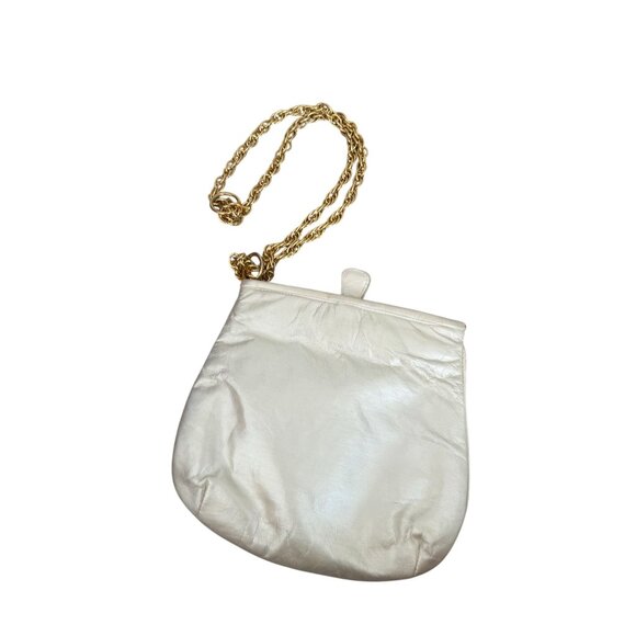 MARCO BROTHERS Vintage Ivory Gold Cocktail Shoulder BAg - Picture 6 of 8